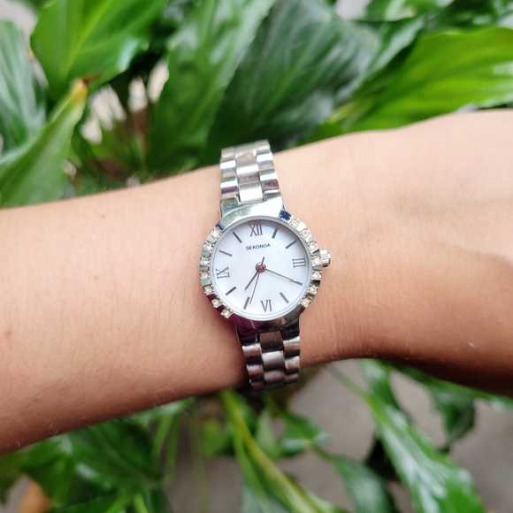 Sekonda Classic Roman Numerals Rhinestone Watch - Picture 4 of 9